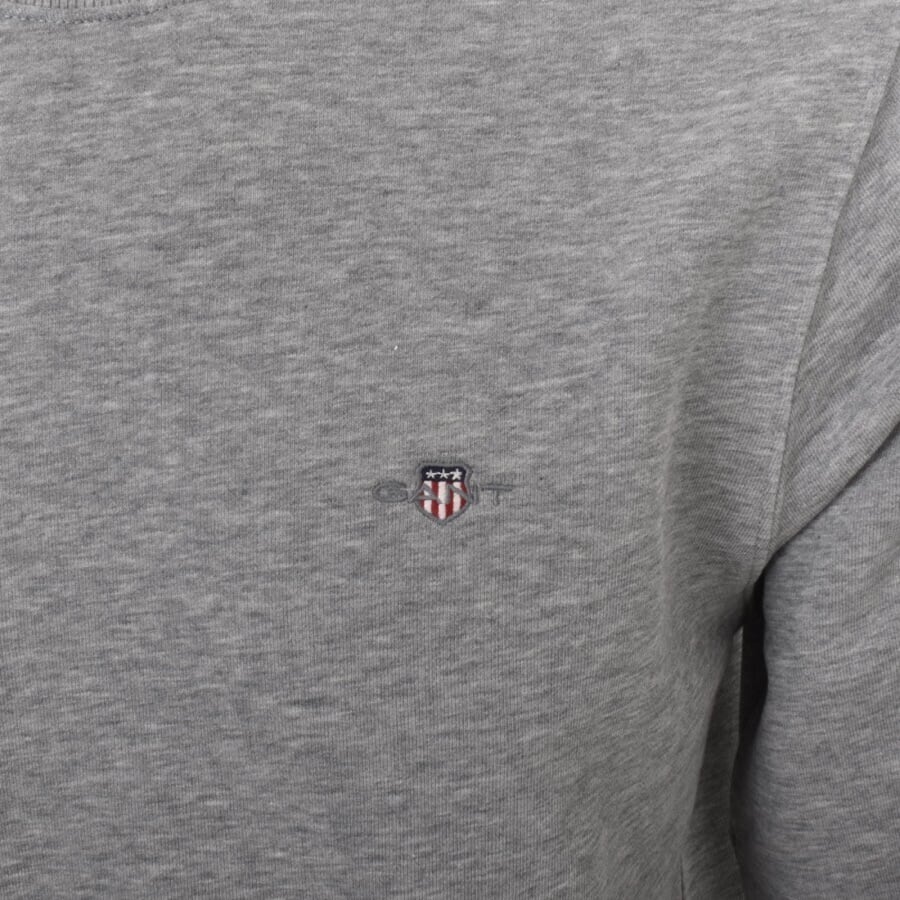 Gant Regular Shield Crew Neck Sweatshirt Grey